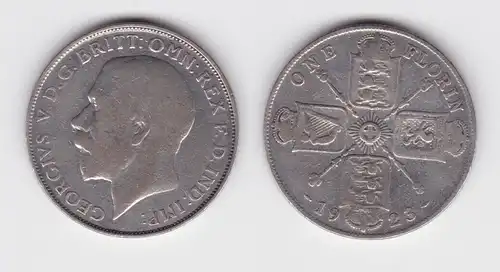 1 Florin Silber Münze Großbritannien 1923 Georg V (123895)