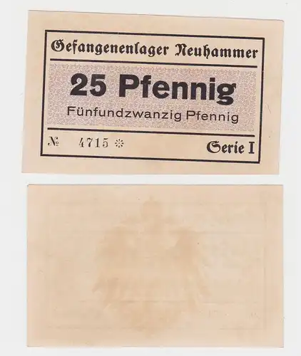 25 Pfennig Banknote Gefangenenlager Neuhammer ohne Datum (130252)