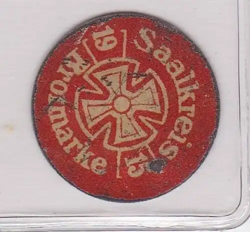 Brotmarke Saalkreis (Halle) eisernes Kreuz 1915 1. Weltkrieg (126149)
