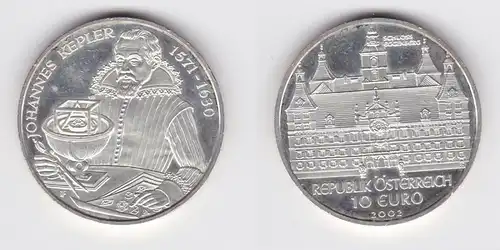 10 Euro Silbermünze Österreich 2002 Schloss Eggenberg (155587)