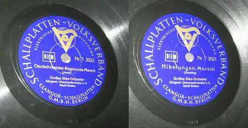 156133 Schellackplatte Schallplatten-Volksverband Berlin - Nibelungen-Marsch