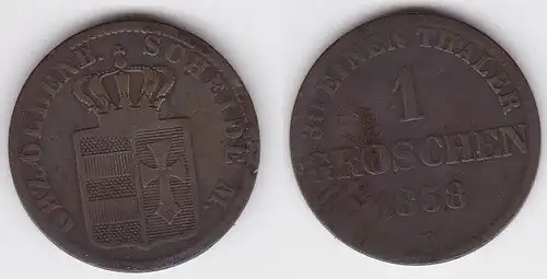 1 Groschen Silber Münze Oldenburg 1858 B (120594)