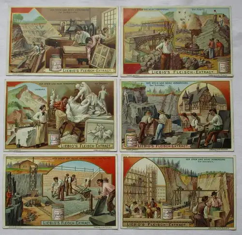 Liebigbilder Serie Nr. 575 Der Stein und seine Verwendung 1903 (5/125645)