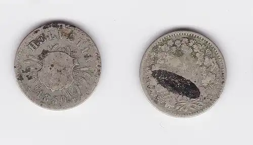 5 Rappen Kupfer Nickel Münze Schweiz 1850 (117966)