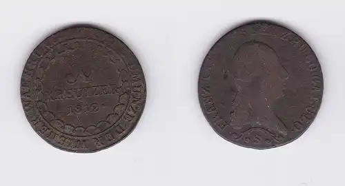 1 Kreuzer Kupfer Münze Österreich Wiener Währung 1812 S (117705)