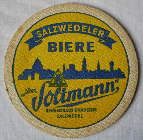 Bierdeckel DDR-Gebiet Der Soltmann Bergschloss Brauerei Salzwedel (162716)