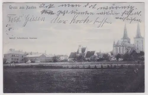 12381 AK Gruss aus Xanten - Königliches Lehrerinnen Seminar 1906