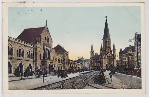 88888 AK Berlin - Hardenbergstraße mit Kaiser Wilhelm-Gedächtniskirche 1911