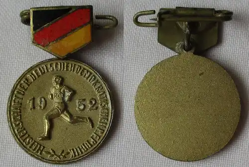 DDR Sport Abzeichen Meisternadel Meisterschaft der DDR 1952 (121460)