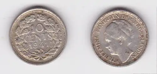 25 Cent Silber Münze Niederlande 1941 (162285)