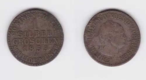 1 Silbergroschen Münze Preussen Wilhelm IV. 1855 A f.ss (161363)