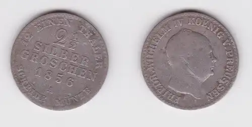2 1/2 Silber Groschen Münze Preussen 1856 A f.ss (161232)