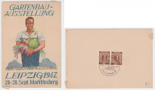 55408 Ak Gartenbauausstellung Leipzig 20.-28.09.1947