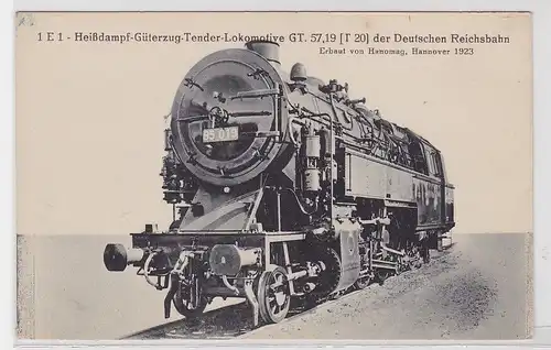 92206 AK Heißdampf-Güterzug-Tender-Lokomotive der deutschen Reichsbahn 1923