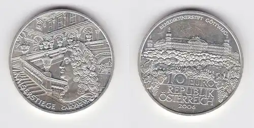 10 Euro Silbermünze Österreich 2006 Benetiktinerstift Göttweg (155542)