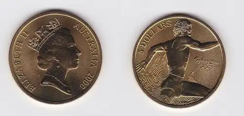 5 Dollar Münze Australien Olympiade Sydney 2000 Läufer  (118554)