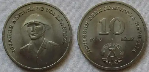 DDR Gedenk Münze 10 Mark 20 Jahre Nationale Volksarmee NVA 1976 (162571)