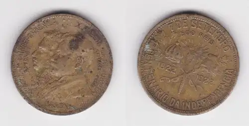 500 Reis Messing Münze Brasilien 100 Jahre Unabhängigkeit Brasilien 1922(149309)