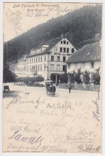 11764 Ak Bad Teinach - Hotel zum Hirsch W. Schwarzwald 1904