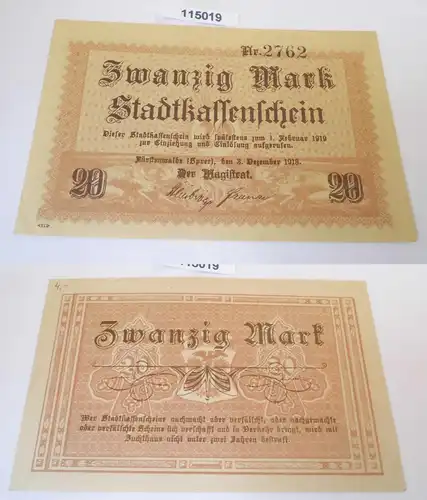 20 Mark Banknote Notgeld Stadt Fürstenwalde Spree 3.Dezember 1918 (115019)