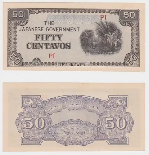 50 Centavos Banknote Philippinen The Japanese Governement 1942 P 105 (153645)
