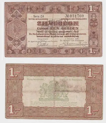 1 Gulden Banknote Niederlande 1. Oktober 1938 Serie EA P 61 (152964)