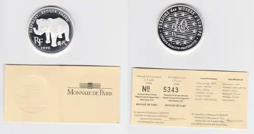 10 Franc Silber Münze Frankreich Schätze europäischer Museen 1996 (154387)