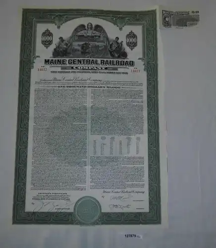 1000 Dollar Aktie Maine Central Railroad Company 1. Februar 1953 (127879)
