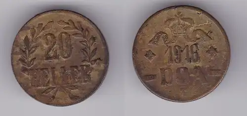 20 Heller Messing Münze Deutsch Ostafrika DOA 1916 J.727 b  (119822)