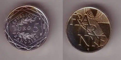 5 Euro Silber Münze Frankreich Fraternite 2013 (115667)