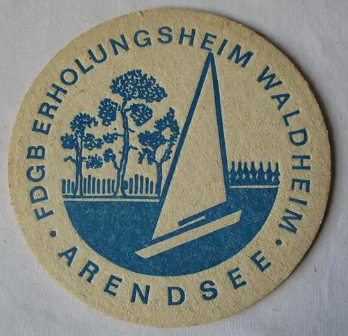 Bierdeckel DDR-Gebiet FDGB Erholungsheim Waldheim Arendsee (162396)