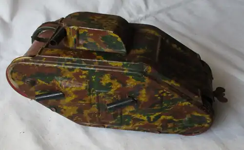 Blechspielzeug Modell Gely 178? Panzer Tarnfarben 1. Weltkrieg (124704)
