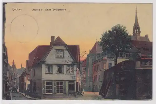 18293 Ak Bochum kleine und große Beckstraße 1905