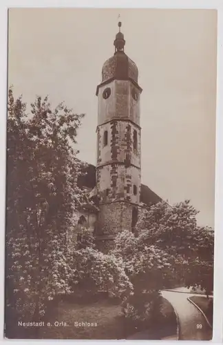 73173 AK Neustadt an der Orla - Partie am Schloss um 1910