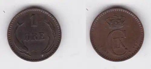1 Öre Kupfer Münze Dänemark 1899 ss+ (141283)