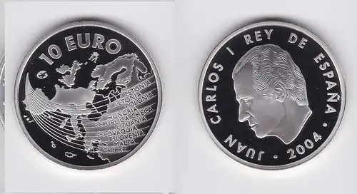 10 Euro Silbermünze Spanien EU Erweiterung 2004 (118560)
