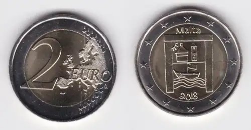 2 Euro Gedenkmünze Malta 2018 Kulturelles Erbe Stgl. (126865)