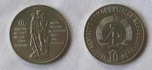 DDR Gedenk Münze 10 Mark 40 Jahre Kriegsende 1985 (123460)