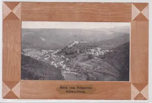 60095 Rahmen Ak Blick vom Trippstein Schwarzburg 1908