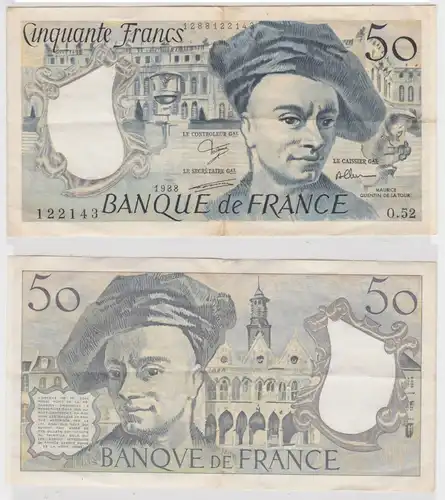 50 Franc Banknote Frankreich 1988 Pick 152d (154106)