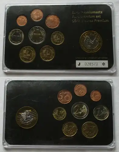 Zypern KMS Kursmünzensatz Euro-Premiumsatz 2008 Stgl. 1 Cent - 2 Euro (108394)