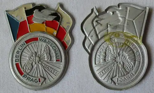 DDR Abzeichen Friedensfahrt 1952 Prag Berlin Warschau (135268)