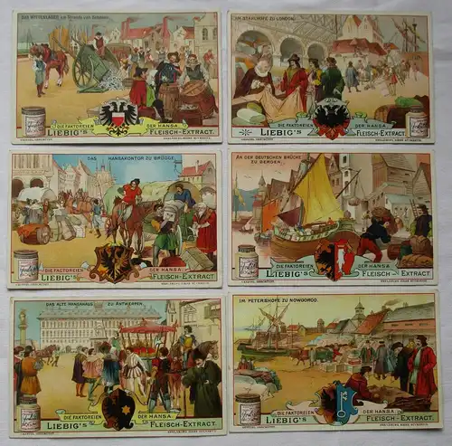 Liebigbilder Serie Nr. 636 Die Faktoreien der Hansa 1905 (5/121535)