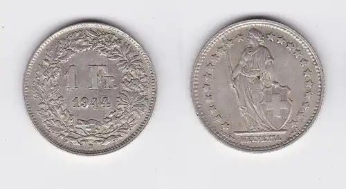 1 Franken Silber Münze Schweiz 1944 (117982)