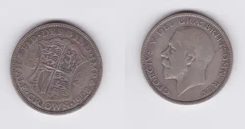 1/2 Crown Silber Münze Großbritannien 1928 (117487)