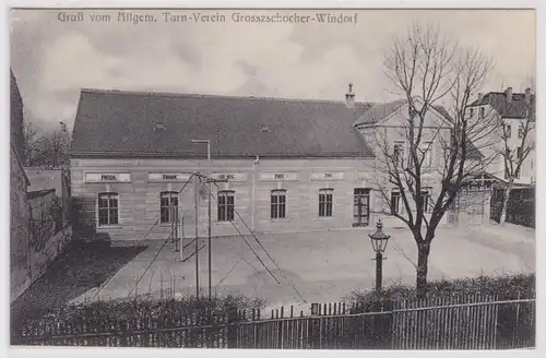 901314 Ak Gruß vom allgemeinen Turnverein Großzschocher Windorf bei Leipzig 1910