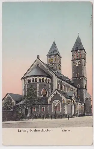 75633 Ak Leipzig Kleinzschocher Kirche 1912