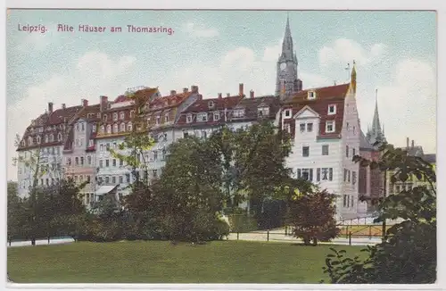 69690 Ak Leipzig alte Häuser am Thomasring um 1910
