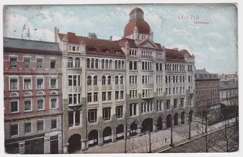 01138 Ak Leipzig Volkshaus 1911