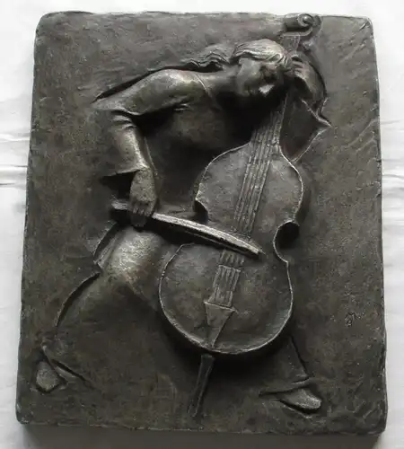 Buderus Kunstguss "Die Cellospielerin" von Heinrich Moshage signiert (159855)